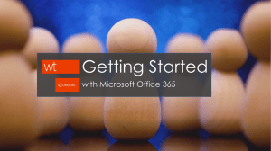 Getting Started with Microsoft Office 365