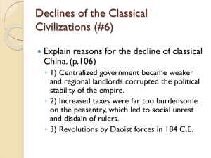 Declines of the Classical Civilizations (#6)