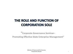 The Role and Function of Corporation Sole – Terence Bhagwatsingh