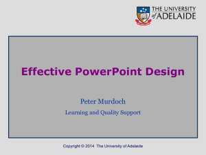 Effective PowerPoint Design: slides