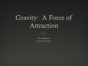 Gravity: A Force of Attraction