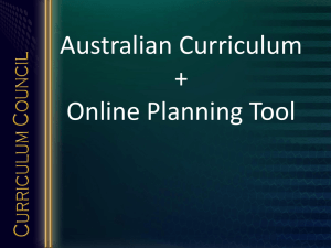 Australian Curriculum – An Overview