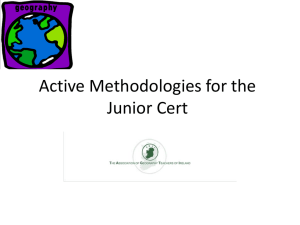 Active Methodologies for the Junior Cert