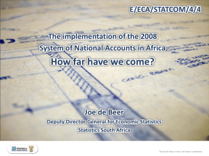 How far have we come - United Nations Economic Commission for