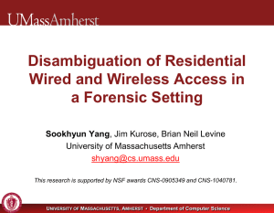 Disambiguation of Residential Wired and Wireless Access in a