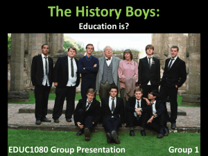 EDUC1080_The History Boys