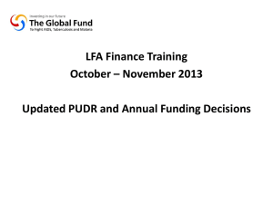 - The Global Fund