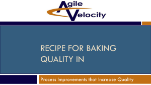 Recipe for Baking Quality in