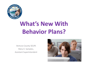What Happened to the Positive Behavior Support Plans?