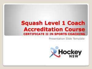 5. Hockey L1 Coach Accreditation Course