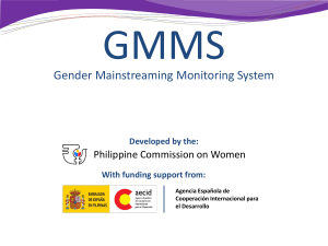 GMMS - Philippine Commission on Women
