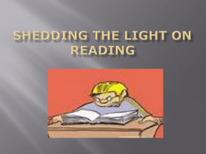 Shedding the light on reading
