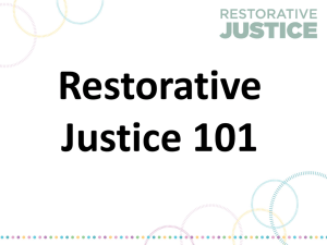 RestorativeJustice Floor Meeting Presentation
