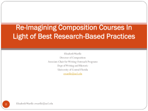 Re-Imagining Composition Courses In Light of Best Research