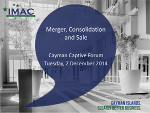 Merger, Consolidation and Sale presentation files
