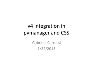 v4 integration in pvmanager and CSS
