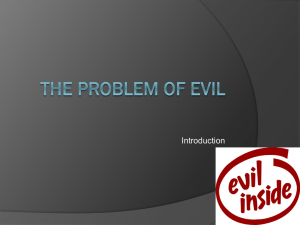 The Problem of Evil - The Richmond Philosophy Pages