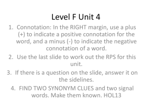 Level F Unit 4