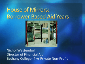 Borrower Based Aid Years