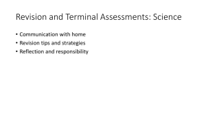 Revision and Terminal Assessments