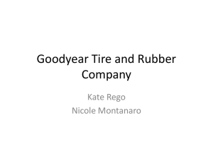 Market Strategy Case Study Goodyear Tire and Rubber Company