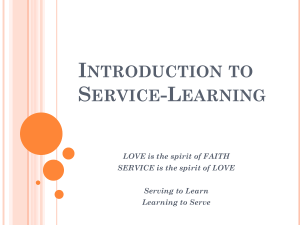 Introduction to Service-Learning (for Student)
