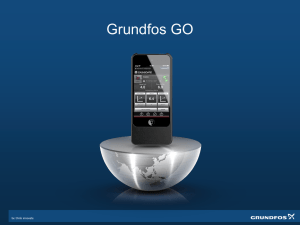 Grundfos GO Remote – Training Presentation