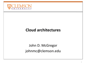 Cloud architectures