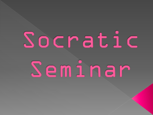 Socratic Seminar Power Point
