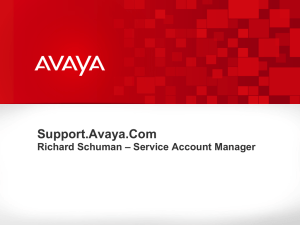 Opening a Services Request at Avaya Support