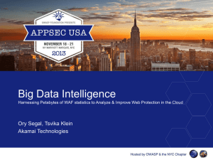 Big Data Intelligence - OWASP Appsec USA 2013