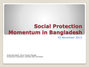 Social Protection In Bangladesh