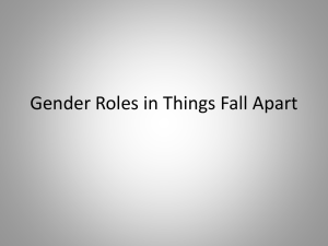 Gender Roles in Things Fall Apart