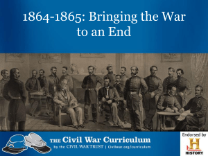 Bringing the War to an End PPT