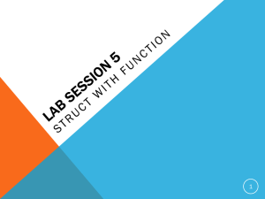 lab session 5(Struct with function)