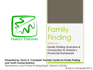 Family Finding 2 - OACAS Members website