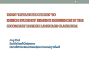 "Literature Circles" to Enrich Students