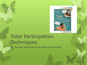 Total Participation Techniques