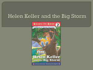 Helen Keller and the Big Storm Power Point (spell, voc., sent)