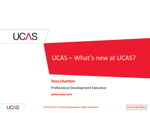 What`s new at UCAS