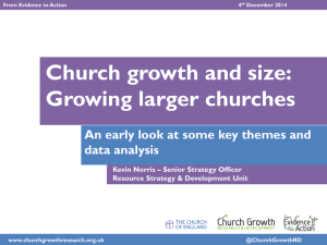 Church growth and size - Church Growth Research Programme