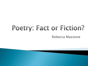 Poetry: Fact or Fiction?