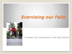 PowerPoint Presentation - Christian Life Community A