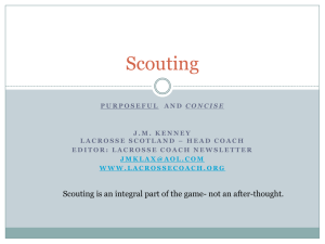 Scouting - Lacrosse Coach