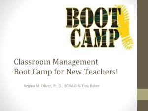 CM Bootcamp for New Teachers