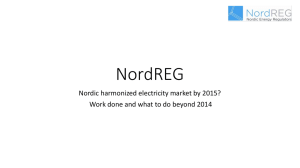 Introduction NordREG - Energimarknadsinspektionen