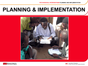 PowerPoint 2: Planning - Save the Children`s Resource Centre
