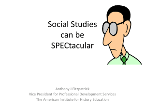 Social Studies can be SPECtacular