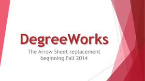 DegreeWorks - SUNY Oneonta