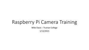 Raspberry Pi Camera Training
